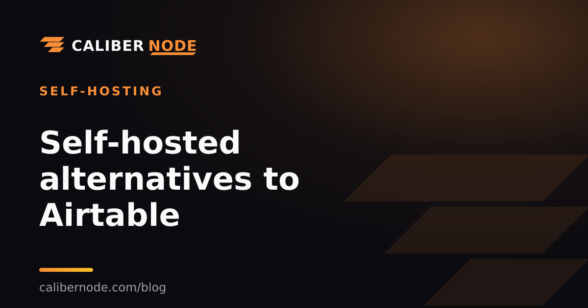 Self-hosted alternatives to Airtable