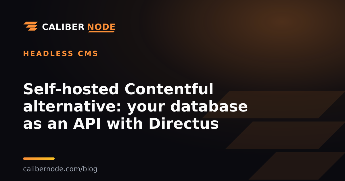Self-hosted Contentful alternative: your database as an API with Directus