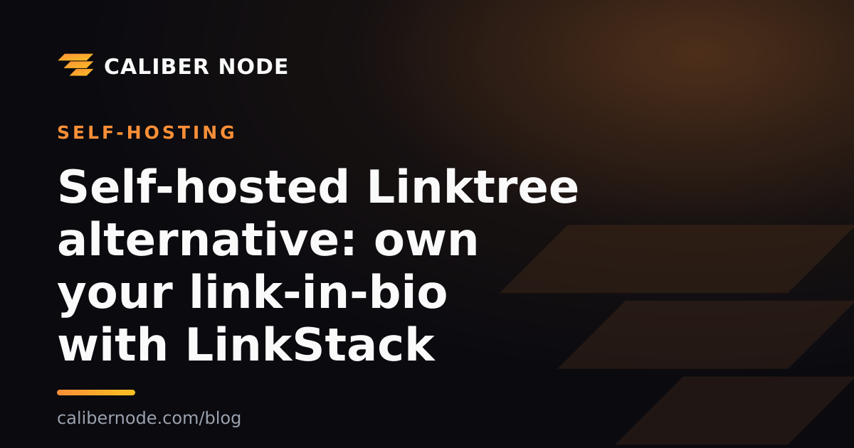 Self-hosted Linktree alternative: own your link-in-bio with LinkStack