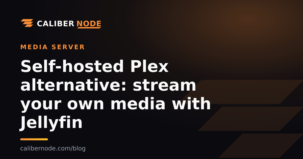 Self-hosted Plex alternative: stream your own media with Jellyfin