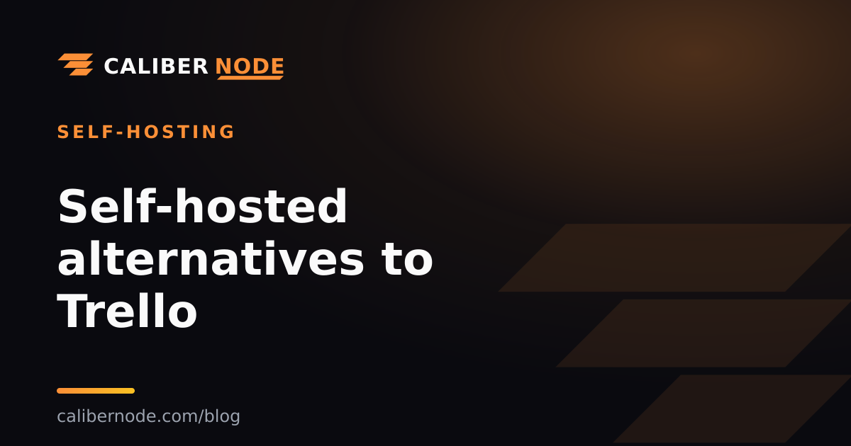 Self-hosted alternatives to Trello